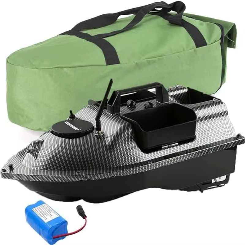 Fish Finder - 500M Ferngesteuertes GPS-Futterboot mit LCD-GPS-Display, Fischfinder,