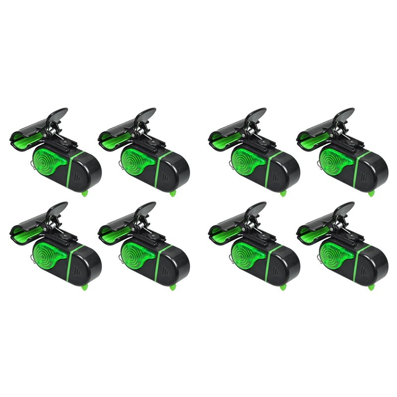 Fish Alarm - A06F-8PCS Angelbissanzeiger mit LED-Licht – Empfindliche