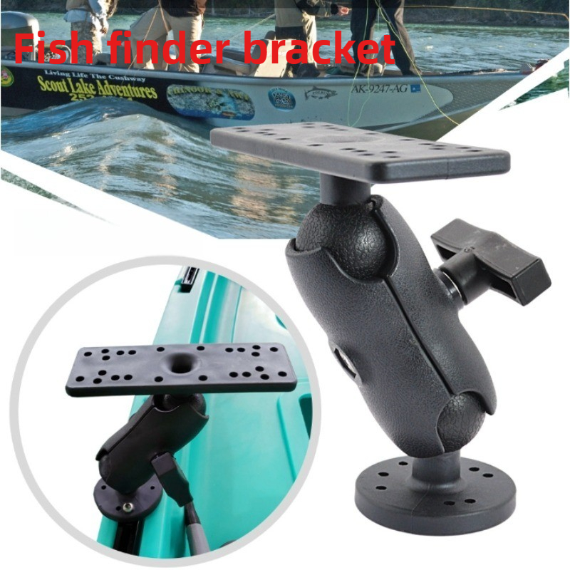 Fish Finder Transducer - 360-Grad-Drehbare Kugelhalterung für Marine-Kajak Elektronische Fischfinder-Halterung