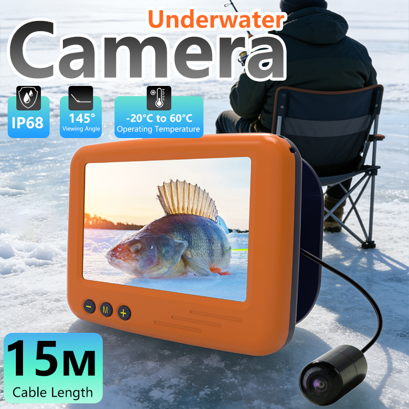 Underwater Camera - Unterwasser-Angelkamera 4,3 Zoll LCD Eisfischen-Finder Winter-Angelkamera