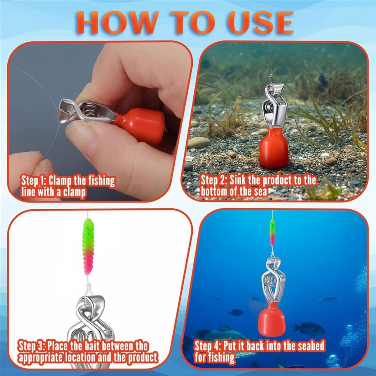 Fishing Depth Finder - 618 Mega Sale 4er-Pack Tiefenmesser für