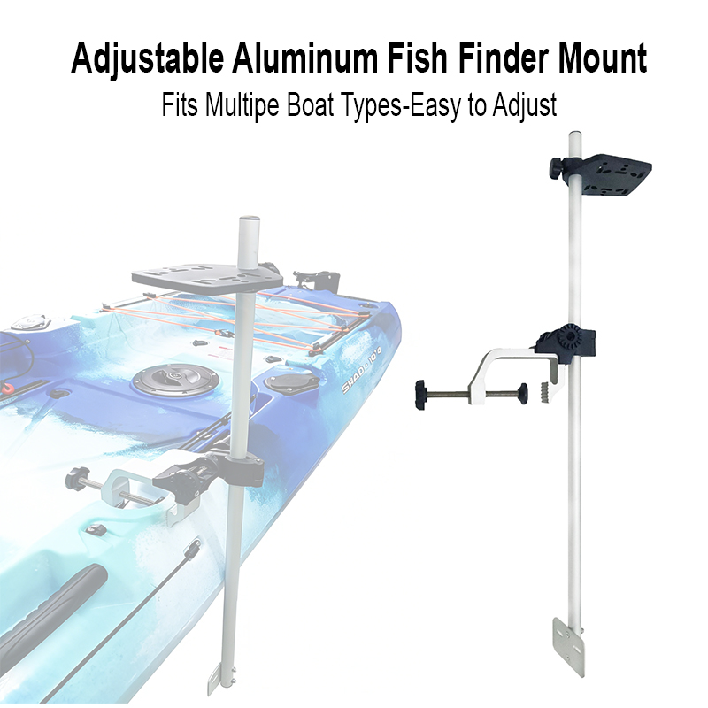 Fish Finder - Universelle Aluminium-Halterung für Kajak, Kanu, Boot,